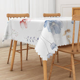 Lofaris Elegant Rectangle Tablecloth with Fresh Colorful Flowers for Spring Wedding and Garden Party Decorations